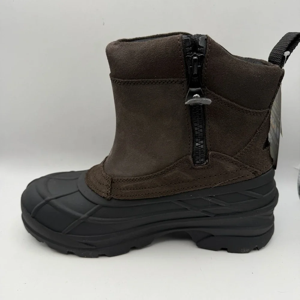 NEW‎ Kamik Champlain 3 Slip On Zip Waterproof Snow Boots Mens 9 EU 42 Brown